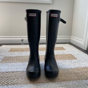 Hunter Original tall boots, black, size 38 EU
